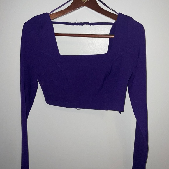 Zara Eggplant Crop Top – Women’s XS / S, New With Tags - Picture 6 of 6
